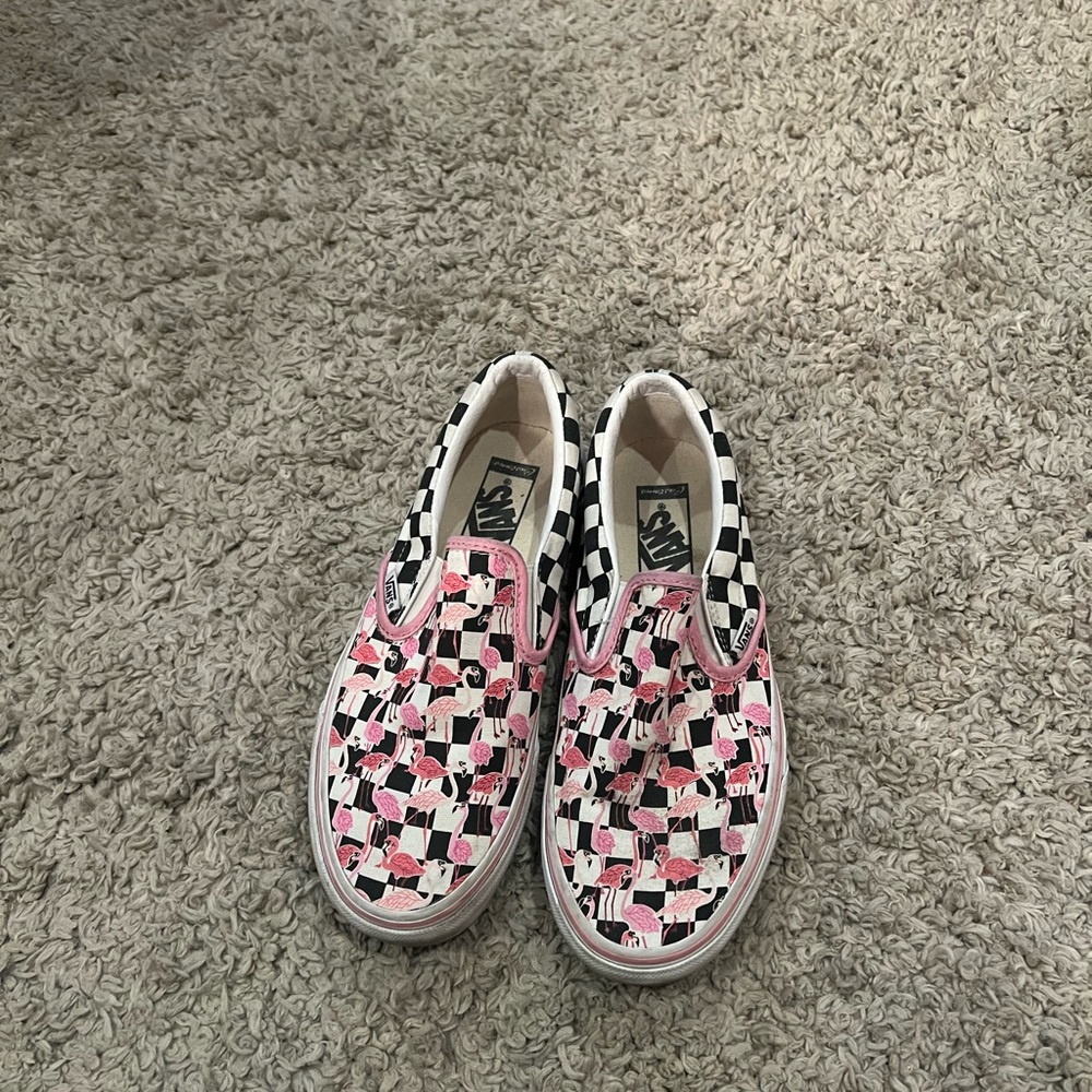 50 & Faboo Pink Flamingo Vans
